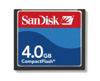 Sandisk Compact Flash Card Standard 4Gb (SDCFB-4096-E10)